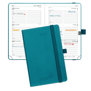 POPRUN 2027 Week Planner Pacific Green