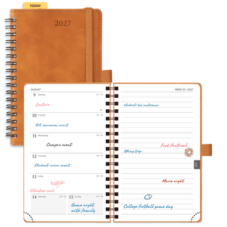 POPRUN 2026 Weekly Planner Brown