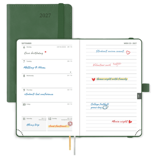 POPRUN Weekly Planner Green