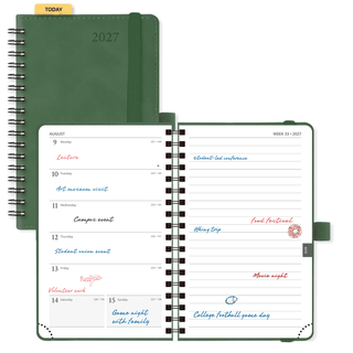 POPRUN 2026 Weekly Planner Green