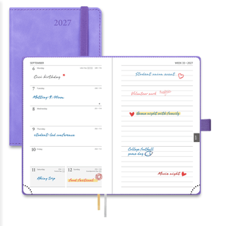 POPRUN Weekly Planner Lillac