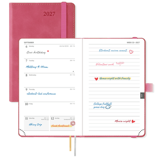 POPRUN Weekly Planner Magenta
