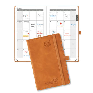 POPRUN 2026 Monthly Planner Brown