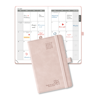 POPRUN 2026 Monthly Planner Neo Pink