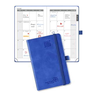 POPRUN 2026 Monthly Planner Royal Blue