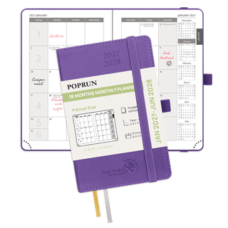 POPRUN 2027 Monthly Planner Purple