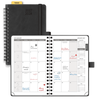 POPRUN 2025 Monthly Planner Black