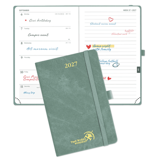 POPRUN Weekly Planner Midnight Green