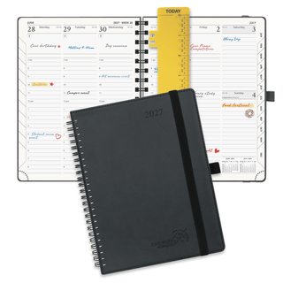 POPRUN 2027 Week Planner Black