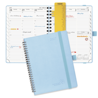 POPRUN 2027 Week Planner Blue