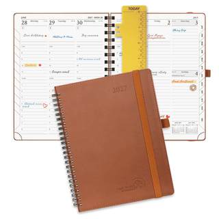 POPRUN 2027 Week Planner Brown