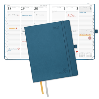 POPRUN 2027 Week Planner Night Sky Blue