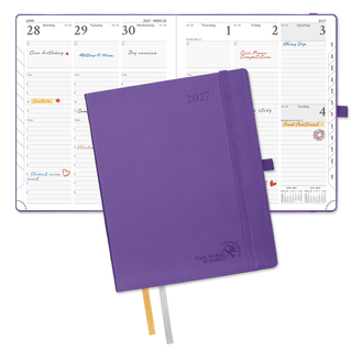 POPRUN 2027 Week Planner Purple