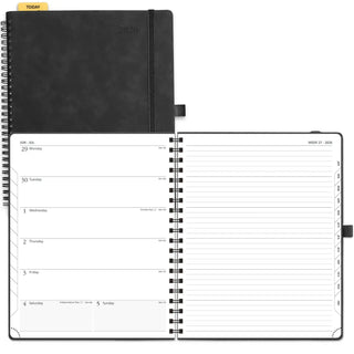 POPRUN 2026 Weekly Planner Neo Black