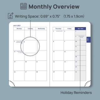 POPRUN 2026 Weekly and Monthly Planner