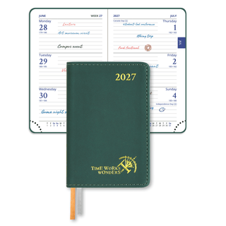 POPRUN 2026 Weekly and Monthly Planner Forest Green