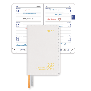 POPRUN 2026 Weekly and Monthly Planner Ivory