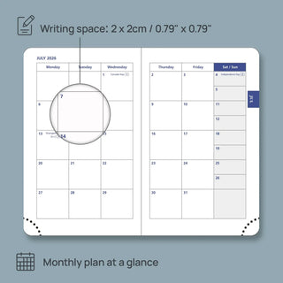 POPRUN 2026 Weekly and Monthly Planner