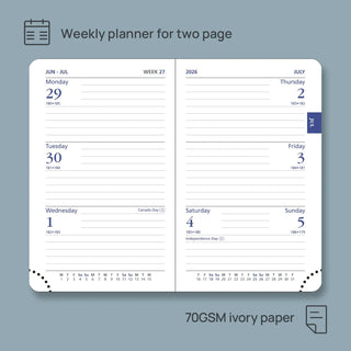 POPRUN 2026 Weekly and Monthly Planner