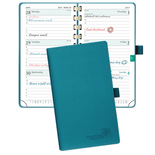 POPRUN 2027 Week Planner Pacific Green