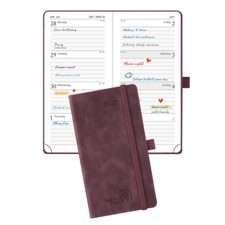 POPRUN 2027 Week Planner Claret