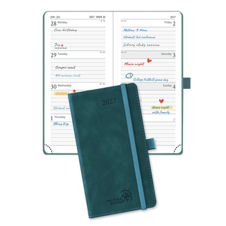 POPRUN 2027 Week Planner Petrol Green