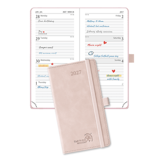POPRUN 2027 Week Planner Soft Pink