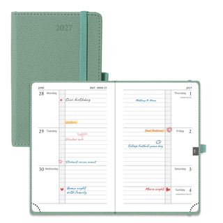 POPRUN 2027 Week Planner Army Green