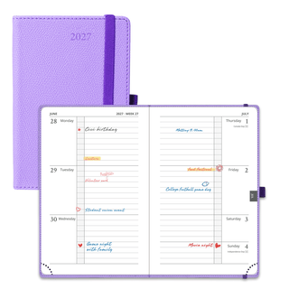 POPRUN 2027 Week Planner Lavender