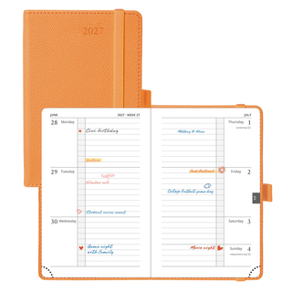 POPRUN 2027 Week Planner Orange