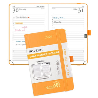 POPRUN 2026 Daily Planner Orange