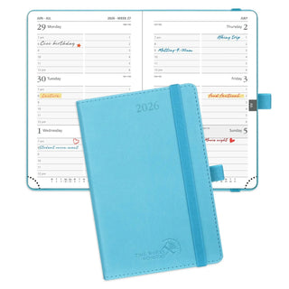 POPRUN 2026 Weekly Planner Donau Blue