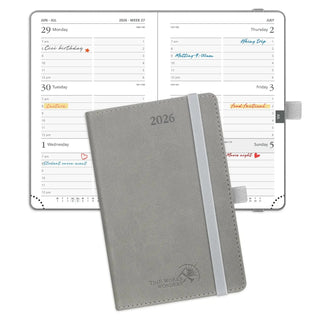 POPRUN 2026 Weekly Planner Gray