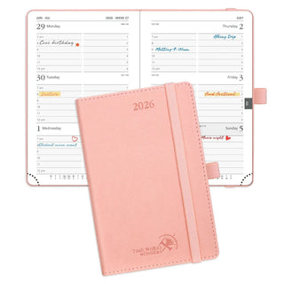 POPRUN 2026 Weekly Planner Pink