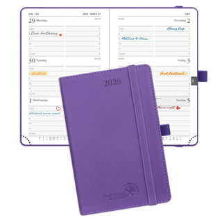 POPRUN 2026 Weekly Planner Purple