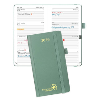 POPRUN 2026 Weekly Planner Mid Night Green