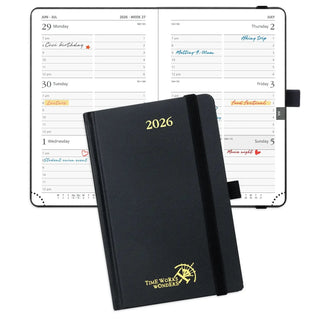 POPRUN 2026 Weekly Planner Black