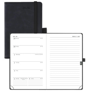POPRUN 2026 Weekly Planner Black