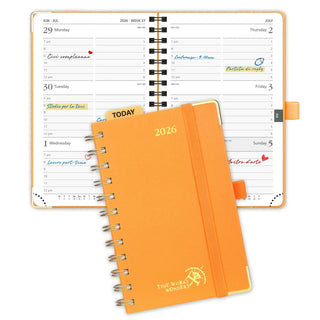 POPRUN 2026 Weekly Planner Orange