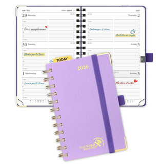 POPRUN 2026 Weekly Planner Violet