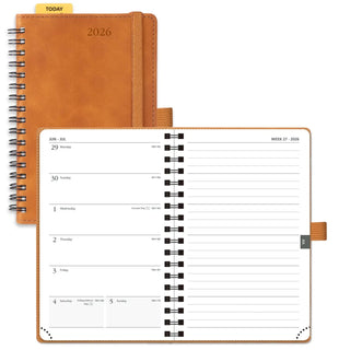 POPRUN 2026 Weekly Planner Neo Brown