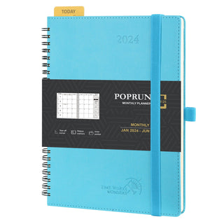 POPRUN 2024 Weekly Planner Donau Blue