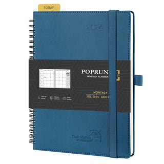 POPRUN 2024 Weekly Planner Night Sky Blue