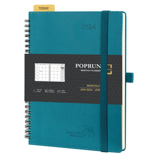 POPRUN 2024 Weekly Planner Pacific Green