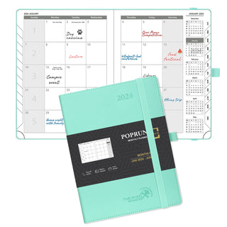 POPRUN 2024 Weekly Planner Green