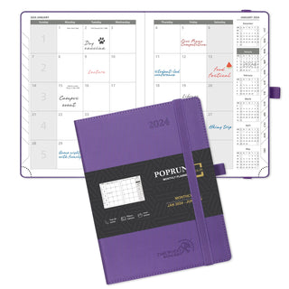 POPRUN 2024 Weekly Planner Purple