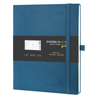 POPRUN 2024 Weekly Planner Night Sky Blue