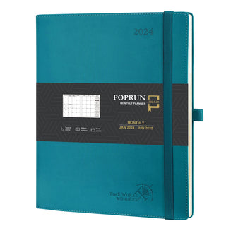 POPRUN 2024 Weekly Planner Pacific Green