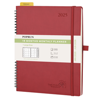 POPRUN 2025 Monthly Planner Bordeaux