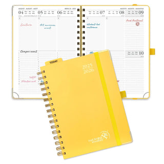POPRUN 2025-2026 Academic Planner Light Yellow